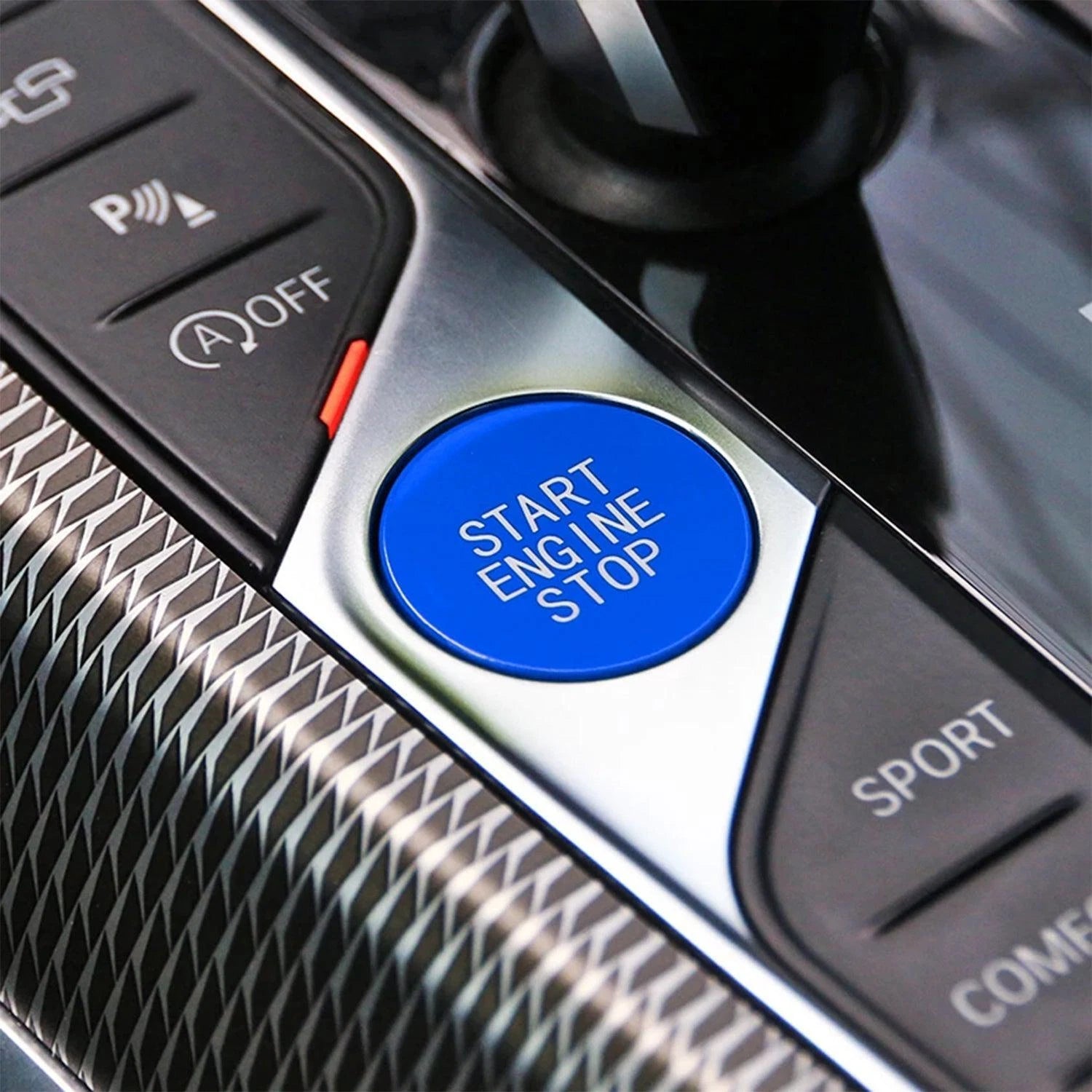 BMW G-SERIES BLUE ENGINE START BUTTON - 1/3/4/8/X/Z SERIES G20 G22 G29 G05 G06